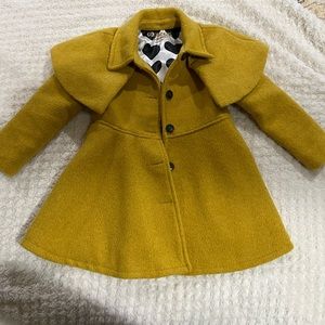 Mustard Dressy Winter Coat